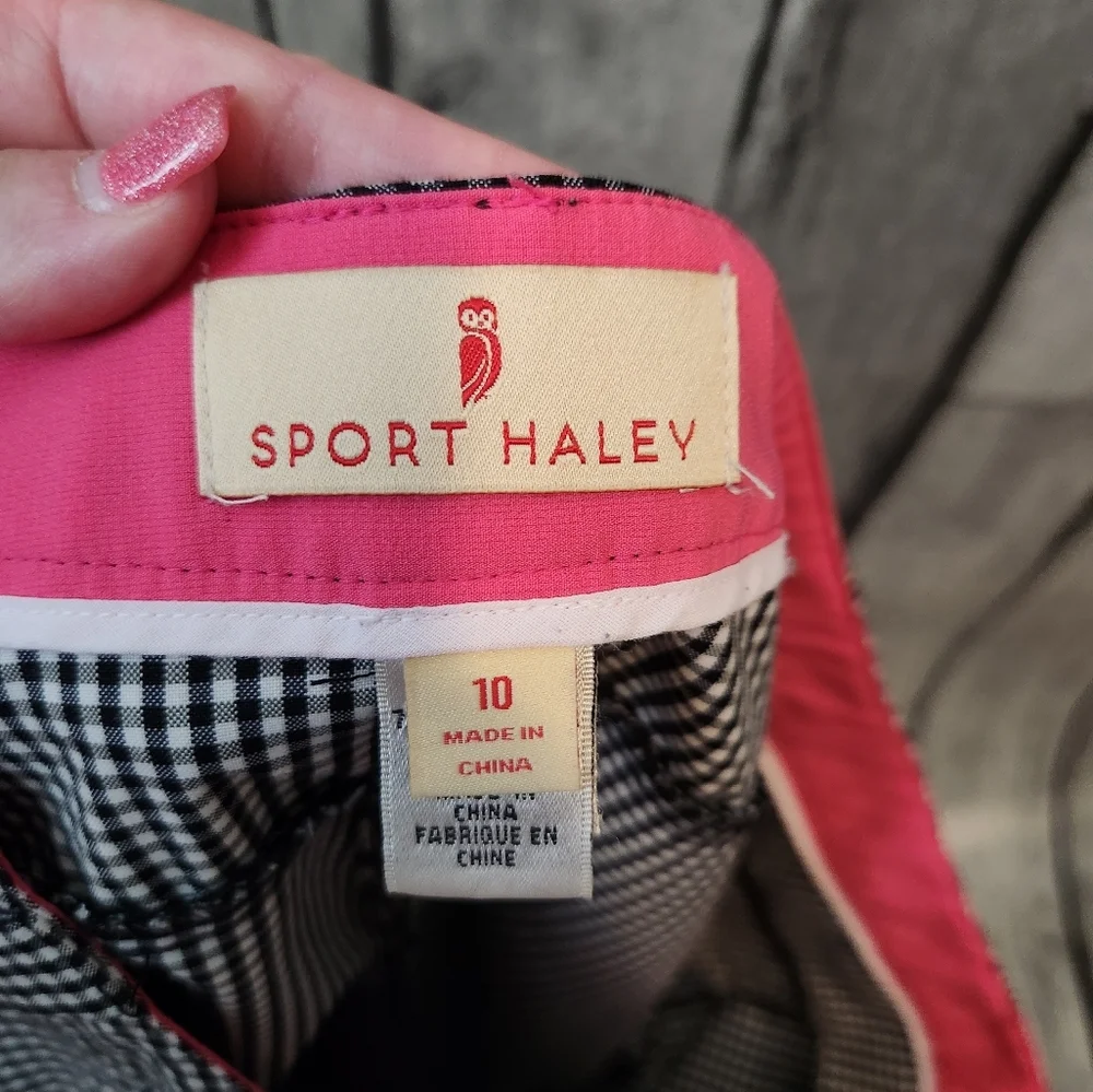 Sport Haley‎ Black & White Plaid/Gingham Shorts